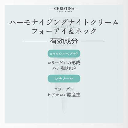 【クリスティーナ】UNSTRESS ハーモナイジングアイ&ネックナイトクリーム